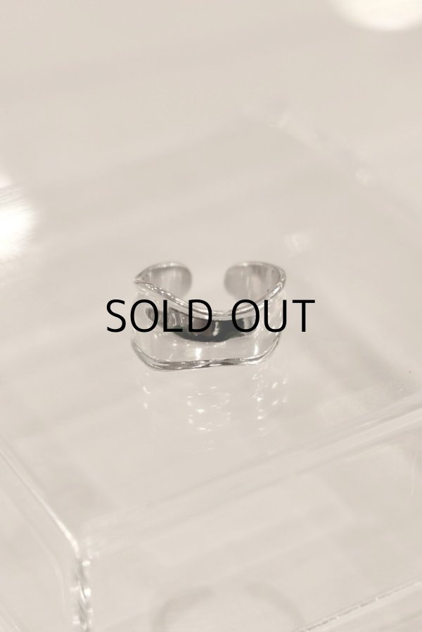 画像4: SILVER925 ボリュームデントラインオープンリング /シルバー (4)