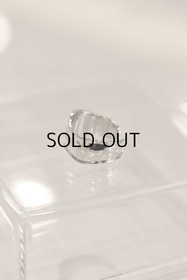 画像6: SILVER925 ボリュームデントラインオープンリング /シルバー (6)