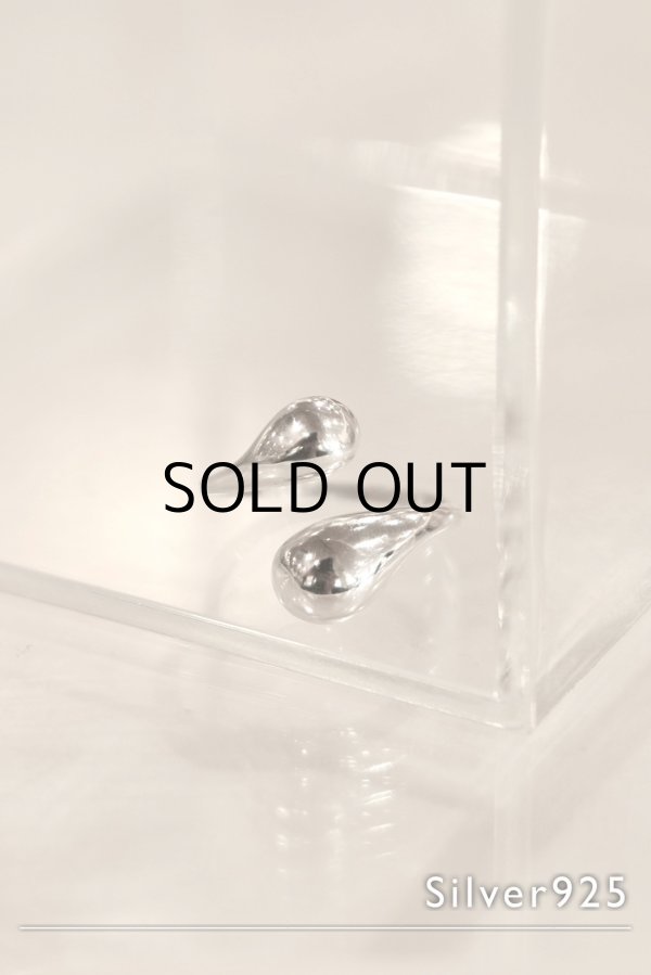 画像2: SILVER925 プランプドロップフロントオープンリング /シルバー  (2)