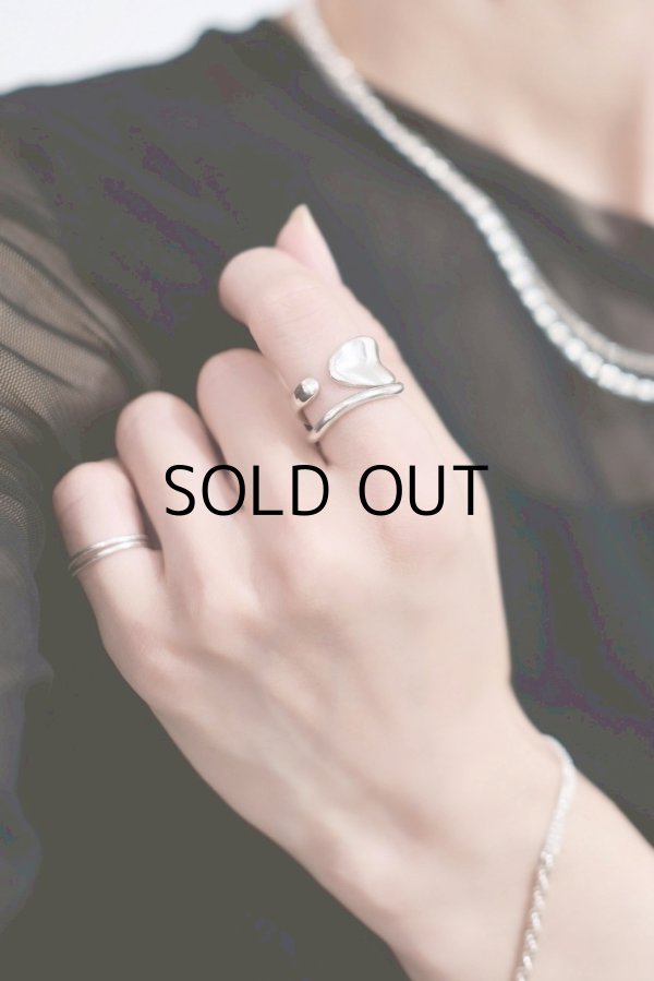 画像4: SILVER925 アンイーブンウェーブプレートリング /シルバー (4)