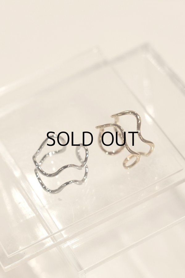 画像5: ステンレス 5.5mm幅 アンデュレートダブルラインリング (5)