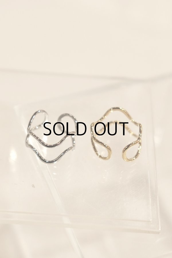 画像4: ステンレス 5.5mm幅 アンデュレートダブルラインリング (4)