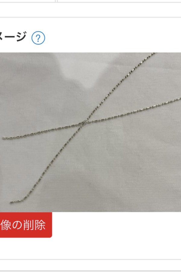 画像1: SILVER925 オーバル＆ボールチェーンXラインネックレス /シルバー (1)