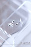 画像1: SILVER925 ファイブペタルブーケバーベルピアス (1)