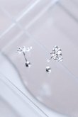 画像4: SILVER925 ファイブペタルブーケバーベルピアス (4)