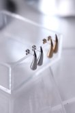 画像4: ステンレス ウォータードロップスタッドピアス (4)