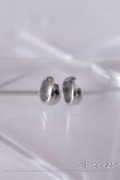 画像2: SILVER925 6.5mm幅 フープピアス 13mm径 (2)