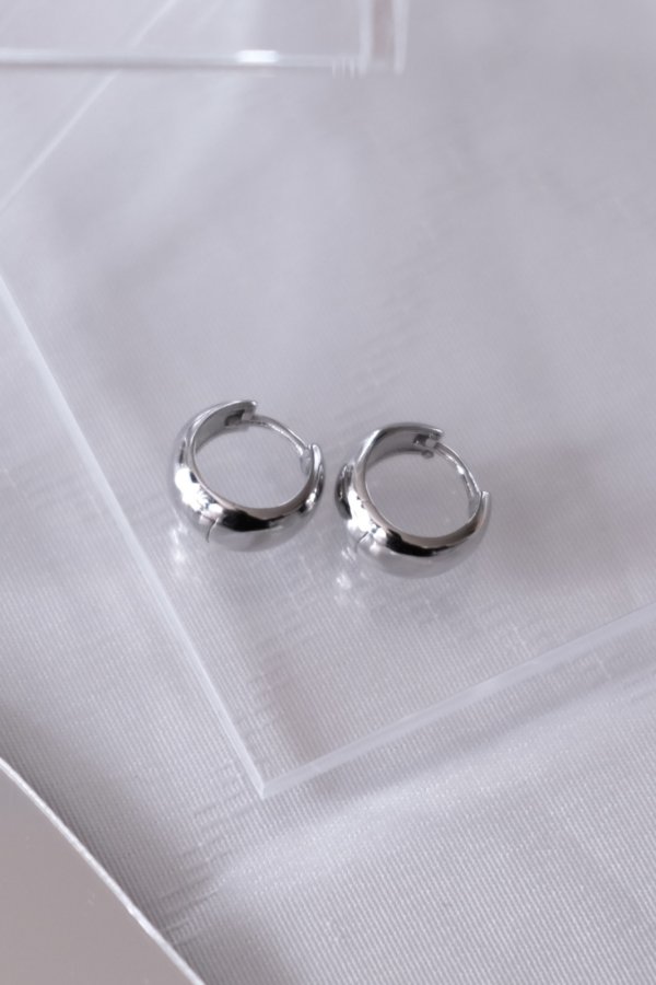 画像3: SILVER925 6.5mm幅 フープピアス 13mm径 (3)