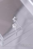 画像1: SILVER925 スノーフレークアメリカンピアス (1)