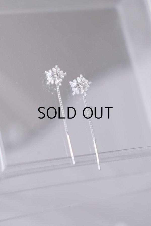 画像2: SILVER925 スノーフレークアメリカンピアス (2)