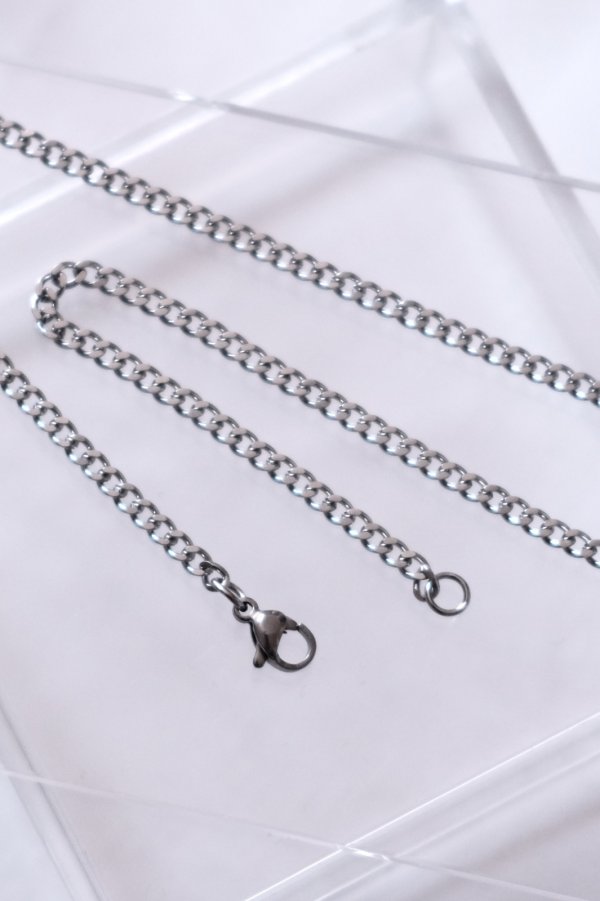 画像4: ステンレス 3mm幅 キヘイチェーンネックレス (4)