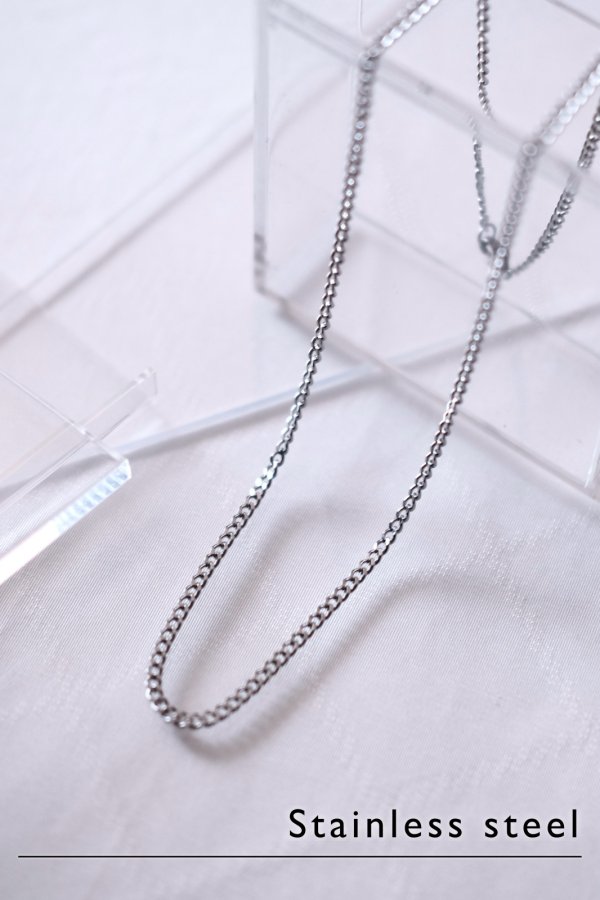 画像1: ステンレス 3mm幅 キヘイチェーンネックレス (1)