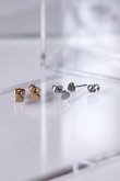 画像5: ステンレス フラットハートスタッドピアス (5)