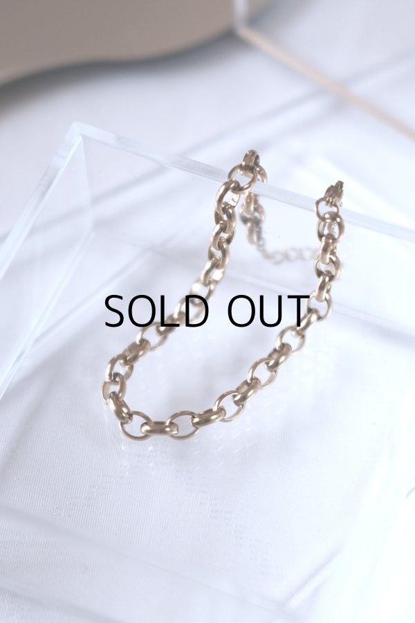 画像2: ステンレス 5.5mm幅 ロールチェーンブレスレット (2)