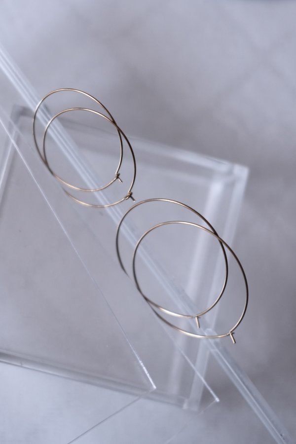 画像4: 真鍮 スキニーフープピアス (4)