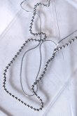 画像3: ステンレス 0.8mm スネーク× 2mm ボールレイヤーネックレス (3)