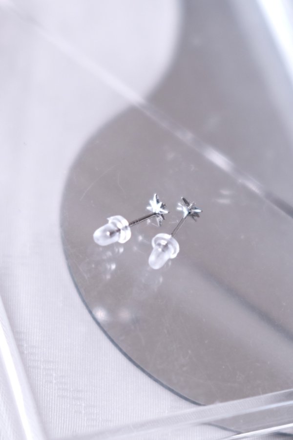 画像3: SILVER925 6mm オクタグラム1ジルコニアスタッドピアス (3)