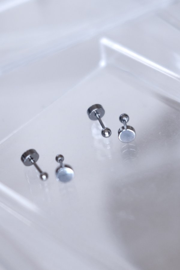 画像3: ステンレス 2mm ボール 5mm バーベルピアス /シルバー [P3239-S-2 (3)