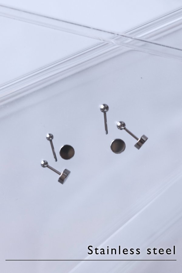 画像1: ステンレス 2mm ボール 5mm バーベルピアス /シルバー [P3239-S-2 (1)