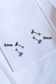 画像2: ステンレス 2mm ボール 5mm バーベルピアス /シルバー [P3239-S-2 (2)