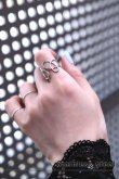 画像1: ステンレス アシンメトリーホローラインリング (1)