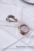 画像3: ステンレス サークル＆スクエアレイヤーリング (3)