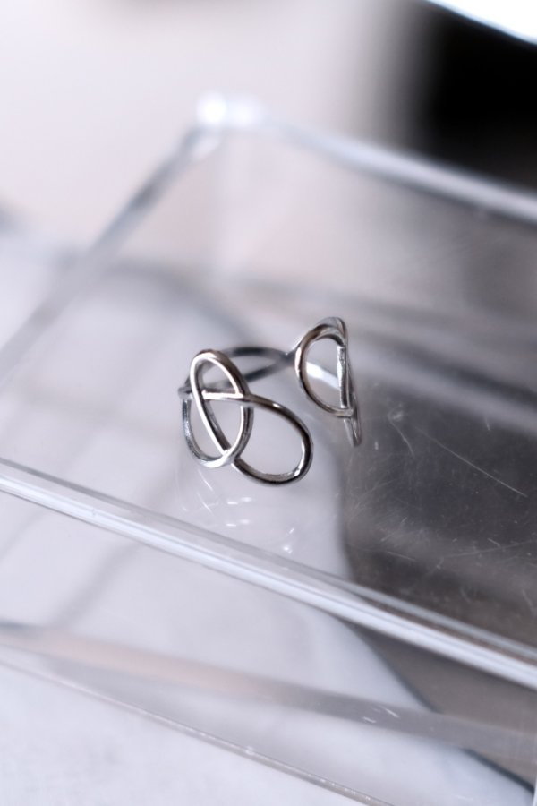 画像5: ステンレス アシンメトリーホローラインリング (5)