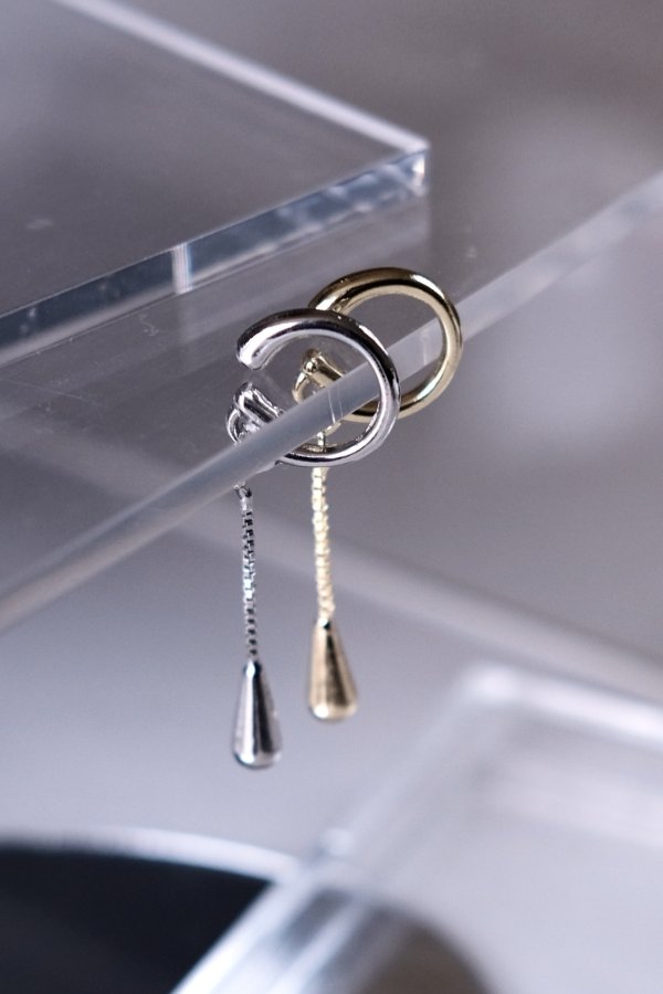 画像1: スウィングドロップC型フックイヤーカフ (1)