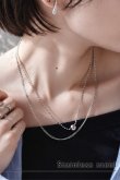 画像1: 【20%OFF】ステンレス 3mm幅 キヘイチェーンネックレス (1)