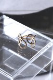 画像5: ステンレス アシンメトリーホローラインリング (5)