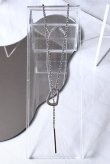画像5: ホロースクエア＆スティック 3mm幅ロールチェーンスルーネックレス 約68cm (5)
