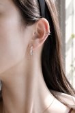 画像5: 【20%OFF】SILVER925メッキ 5パールラインクリップイヤーカフ (5)