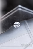 画像1: SILVER925 ダブルラインコンパクトイヤーカフ (1)
