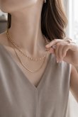 画像8: ステンレス 3mm幅 ヘリンボーンチェーンネックレス 50cm (8)