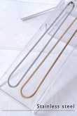 画像1: ステンレス 3mm幅 ヘリンボーンチェーンネックレス 50cm (1)