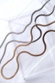画像7: ステンレス 3mm幅 ヘリンボーンチェーンネックレス 50cm (7)
