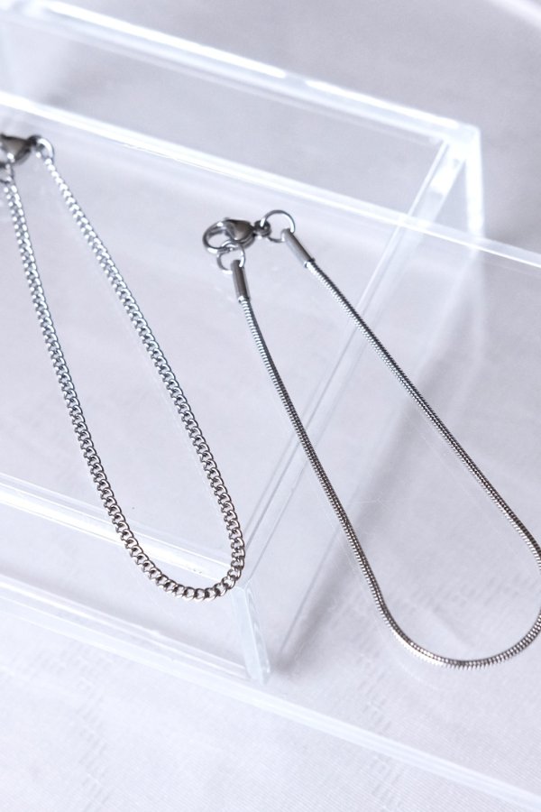 画像4: ステンレス ２Type ミニマルチェーンブレスレット (4)