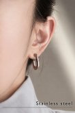 画像2: ステンレス ２Typeミニマルチャンキーピアス (2)