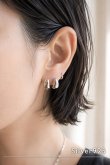 画像1: SILVER925 6.5mm幅 フープピアス 13mm径 (1)