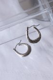 画像3: ステンレス Uカーブツイステッドフープピアス (3)