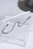 画像4: ステンレス 3mm幅 ロープチェーンブレスレット (4)