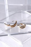 画像4: ステンレス レイヤーダブルラインU型フープピアス (4)