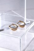 画像3: ステンレス レイヤーダブルラインU型フープピアス (3)