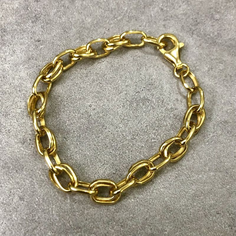 VINTAGE ヴィンテージ シルバー925 ダブルオーバルチェーン