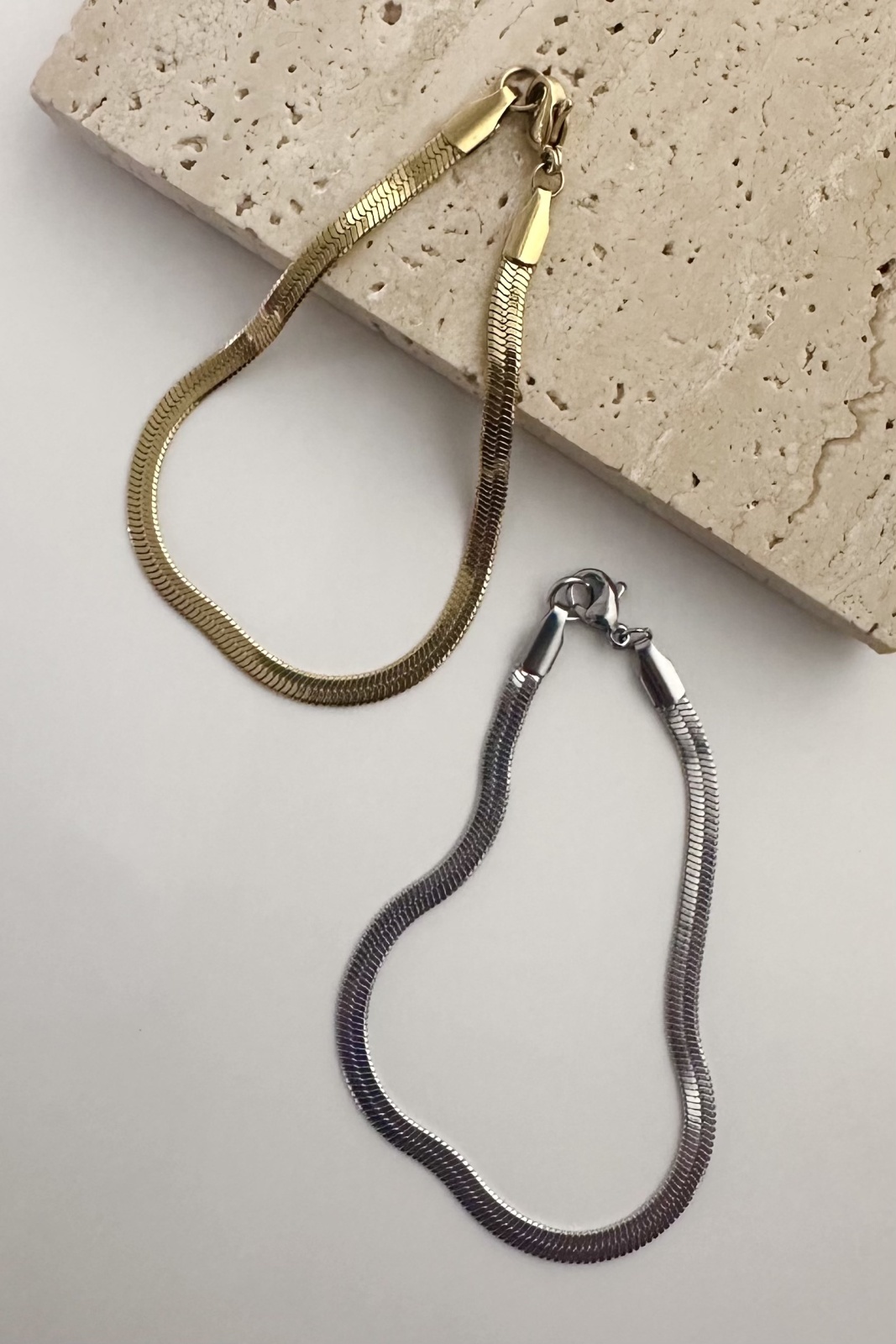 ステンレス ヘリンボーンチェーンブレスレット - CONNY WEBSTORE ステンレス ヘリンボーンチェーンブレスレット - CONNY WEBSTORE
