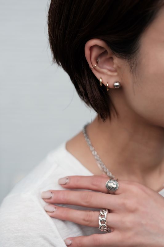 SILVER925 2mm幅 フープピアス 10mm径/シルバー CONNY WEBSTORE